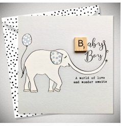 A Lovely Greetings Card For The Arrival Of A Baby Boy