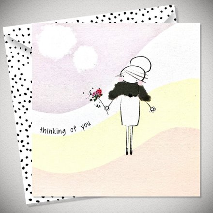 Thinking Of You Card, 15cm