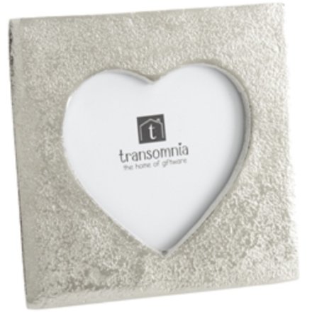 Silver effect Heart Photo Frame 