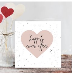 A Charming Greetings Card For A Newly Wed Couple