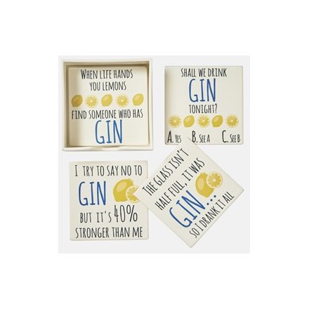 Gin Coasters Set/4