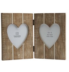 A Charming Wooden Folding Photo Frame