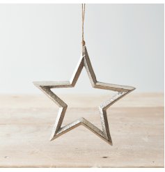 A Chic And Simple Metal Hanging Star
