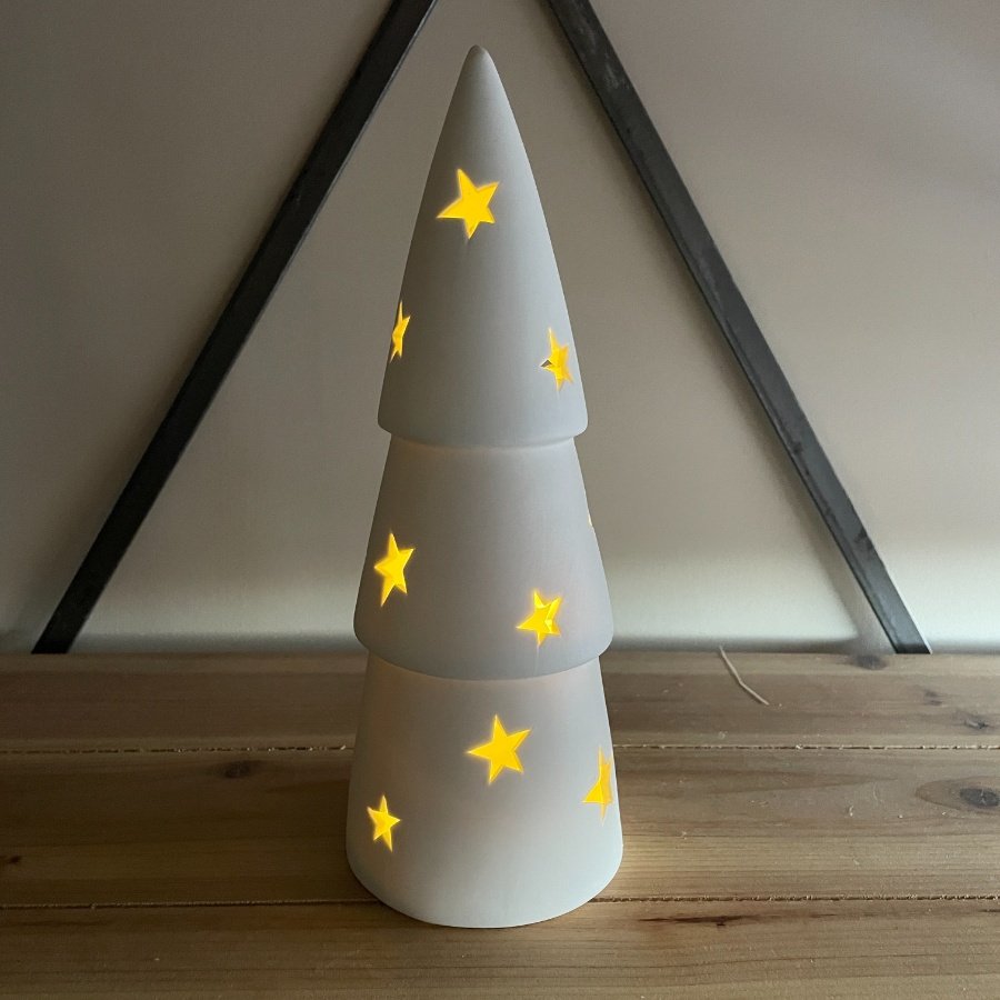 27cm Star Ceramic Christmas Tree 57336 Christmas / Display and