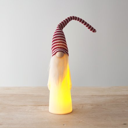 A Festive Ceramic LED Gonk 