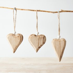 A Charming Assortment of 3 Hanging Heart Decorations