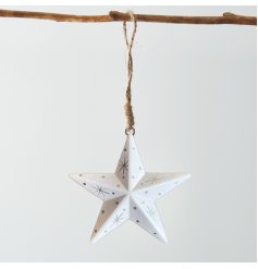 A Rustic Styled Hanging Star Decoration
