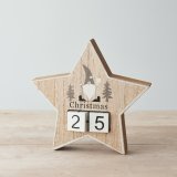 A Charming Wooden Star Countdown