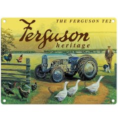 A Charming Metal Sign For A Tractor Enthusiast 
