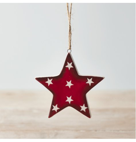 A Festive Inspired Hanging Star Decoration