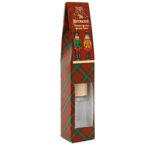 A classic Christmas nutcracker adorns this beautifully packaged scented gift item. A must have for the home this season.