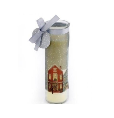 A Tall, Festive Candle In The Warm Scents Of Ginger & Nutmeg