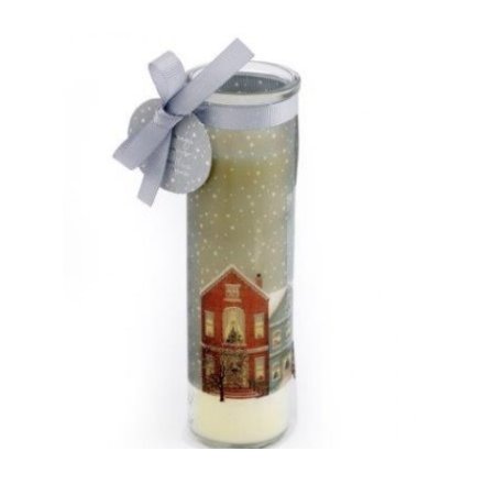  Starry Night Christmas Tube Candle, 20cm