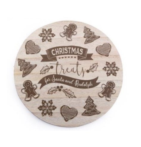 Leave Santa And Rudolph's Treats On This Festive Plate