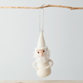 A White Winter Wonderland Inspired Hanging Santa