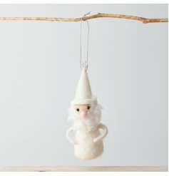 A White Winter Wonderland Inspired Hanging Santa