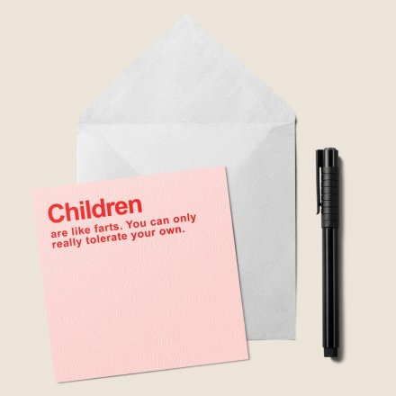 Children Are Like Greetings Card, 15cm