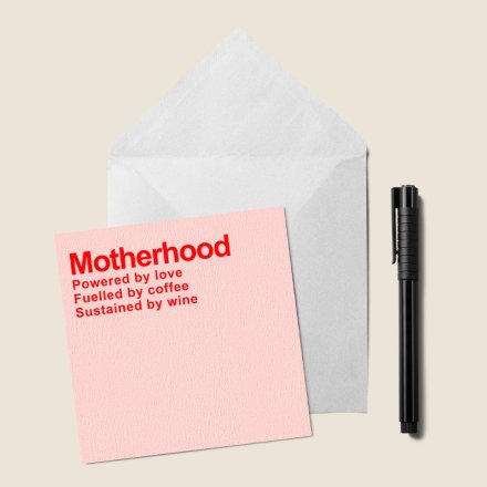 Motherhood Greetings Card, 15cm