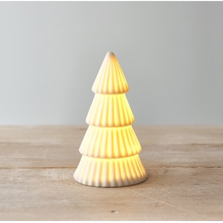A gorgeously simple ceramic tree ornament
