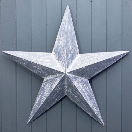 XL Metal Grey Star 73.5cm