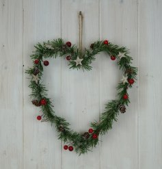 A charming heart wreath