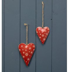 A Nordic Inspired Hanging Heart Decoration