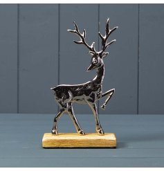 Luxury silver deer ornament