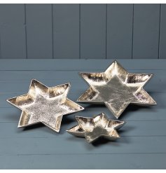 Add a touch of luxury into your home with this Silver star Plate