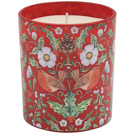 Berry Thief Festive Candle