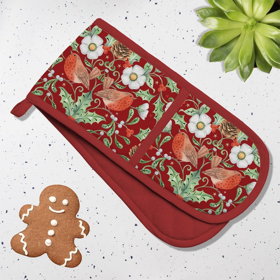 LP52815 / Double Oven Glove Berry Thief 57756 Christmas / Mugs and
