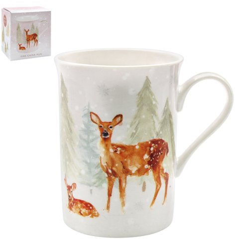 A festive china mug 