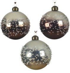 A charming assortment of 3 glass baubles