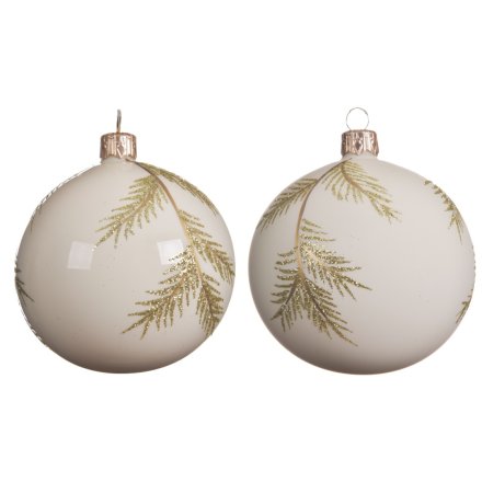 Gold Branch Glass Bauble, 2a