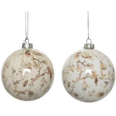 A charming assortment of 2 neutral baubles