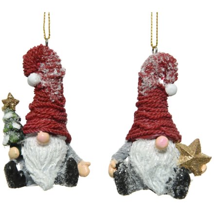 Hanging Santa With Tree 2 Assorted