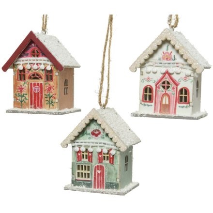 House Hanging Decorations 3 Assorted