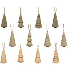 A Charming Assortment of 12 Hanging Tree Decorations