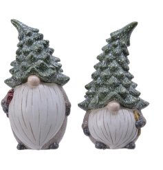 A Festive Assortment of 2 Gnome Ornaments