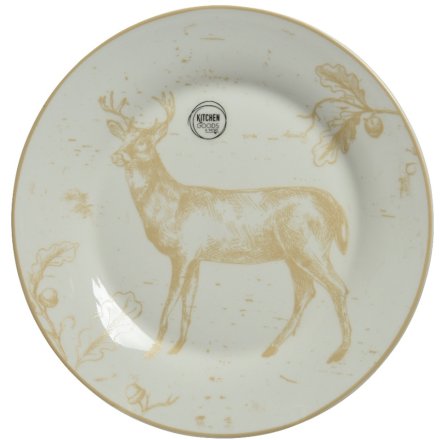 Festive Stag Plate, 25.3cm