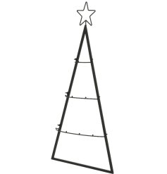 A stylish and contemporary iron display tree with star topper. Perfect for showcasing your ornaments for sale