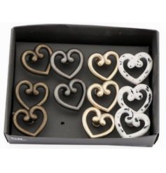 A Antique Styled Assortment of 4 Heart 