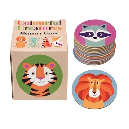24 Pieces Colourful Creatures Memory Game