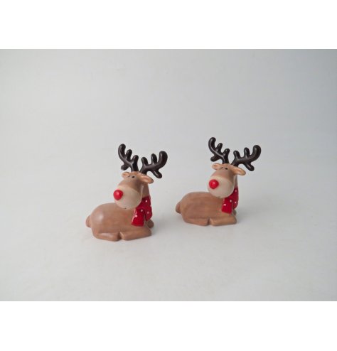 A festive and charming reindeer ornament