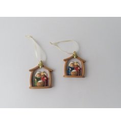 A charming assortment of 2 hanging tree decorations