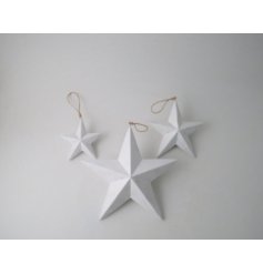 A small and simplistic hanging star decoration