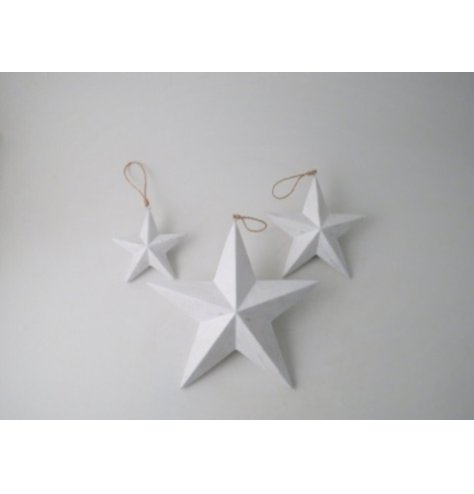 A chic and stylish star decoration in white