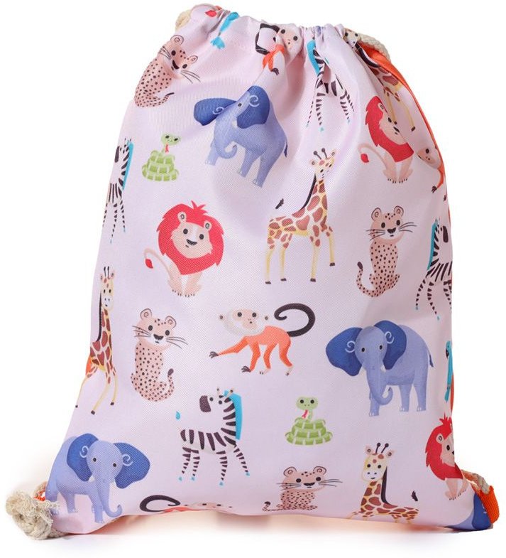 Zoo Animal Drawstring Bag | 58055 | Kids / Stationary / School Time ...