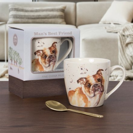 Man's Best Friend Bulldog China Mug