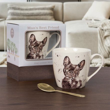 Man's Best Friend - French Bulldog Fine China Mug