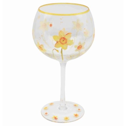 21cm Daffodils Gin Glass